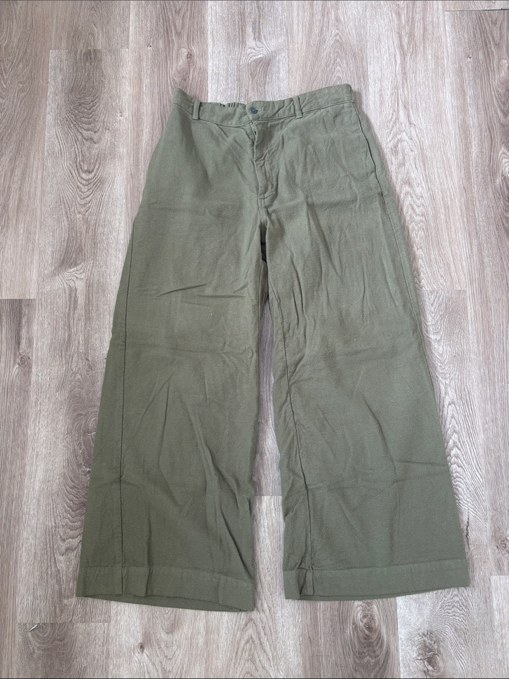 Cp shades Polly  Olive Green Wide-Leg Pants